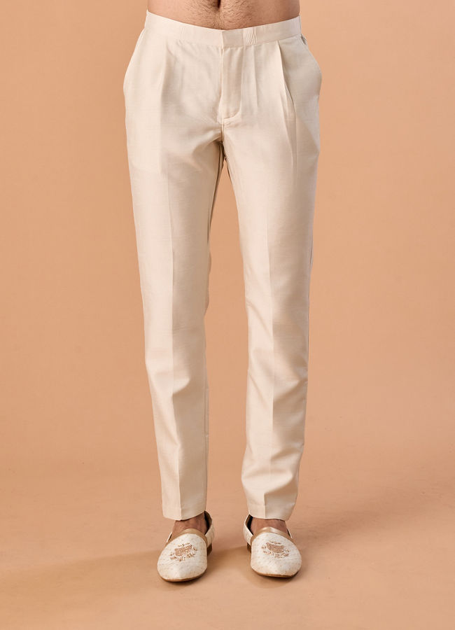 Manyavar Men Beige Elegance Sherwani