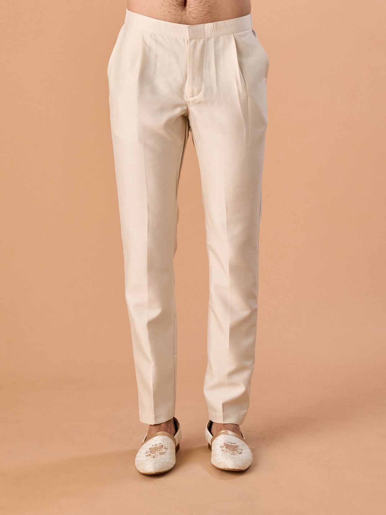 Manyavar Men Beige Elegance Sherwani