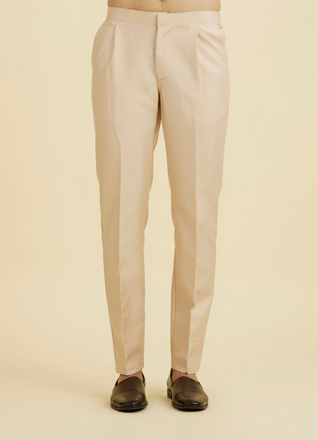 Manyavar Men Champagne Opulence Open Sherwani