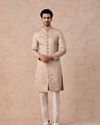 Manyavar Men Exquisite Beige Sherwani