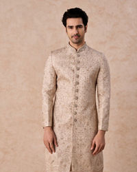 Manyavar Men Exquisite Beige Sherwani