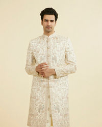 Manyavar Men Regal Cream Sherwani
