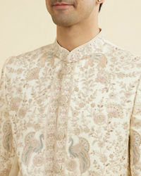 Manyavar Men Regal Cream Sherwani