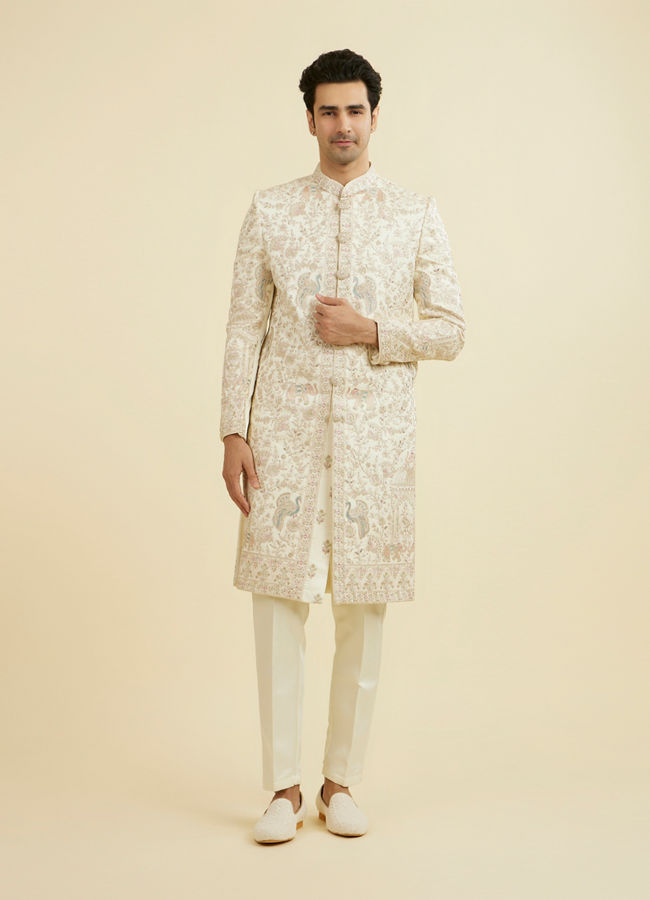 Manyavar Men Regal Cream Sherwani