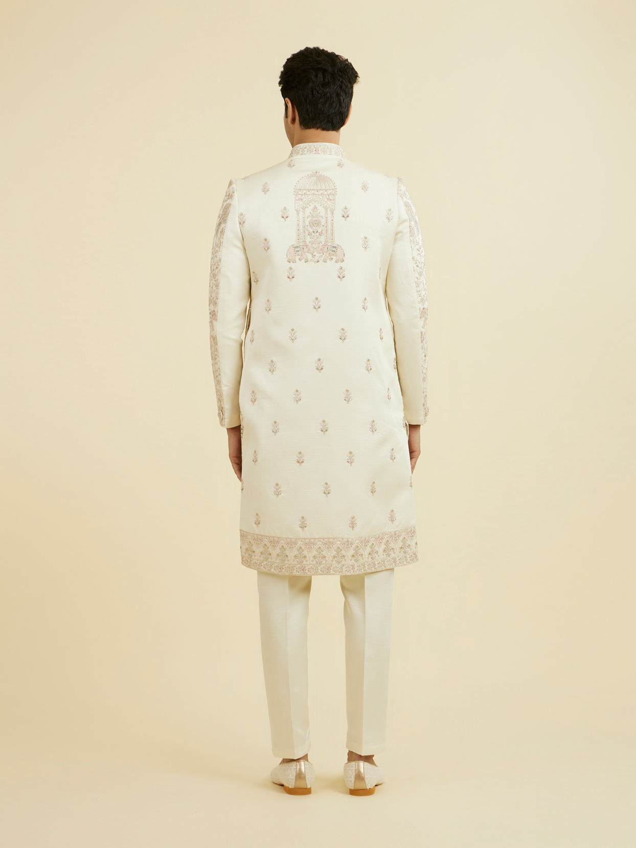 Manyavar Men Regal Cream Sherwani