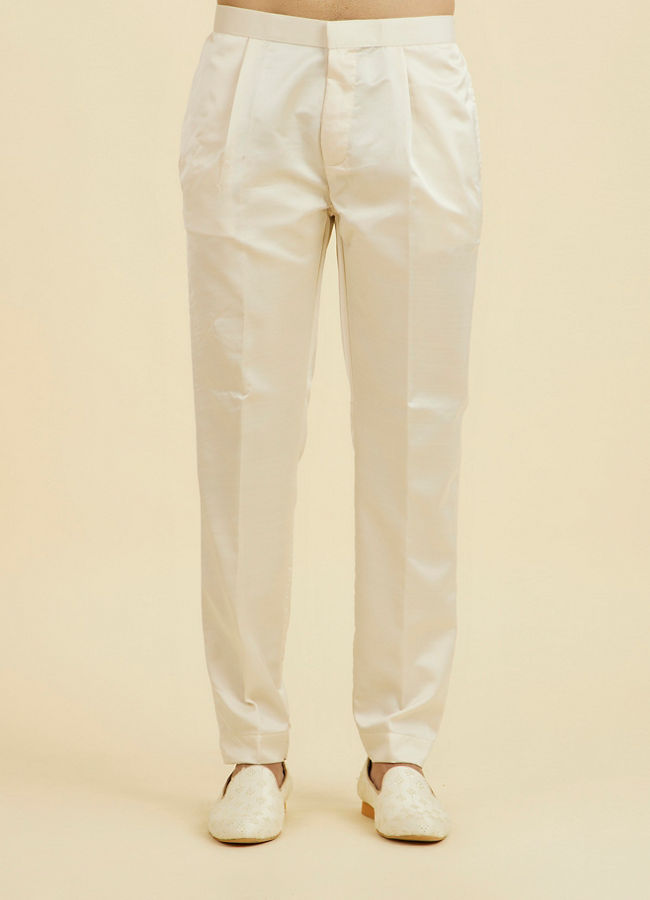 Manyavar Men Regal Beige Open Sherwani Set