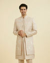 Natural Beige Open Sherwani