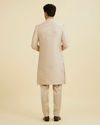 Manyavar Men Natural Beige Open Sherwani