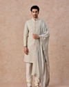 Manyavar Men Light Blue Regal Splendour Sherwani