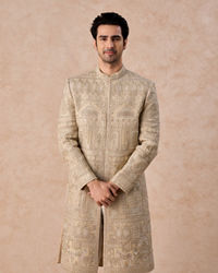 Manyavar Men Regal Beige Sherwani