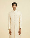 Regal Beige Brocade Sherwani