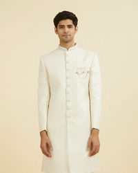 Manyavar Men Regal Cream Sherwani