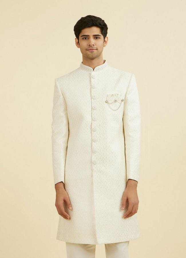 Manyavar Men Regal Cream Sherwani