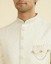Manyavar Men Regal Cream Sherwani