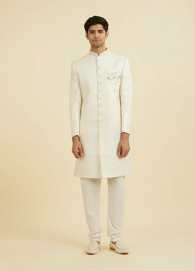 Manyavar Men Regal Cream Sherwani