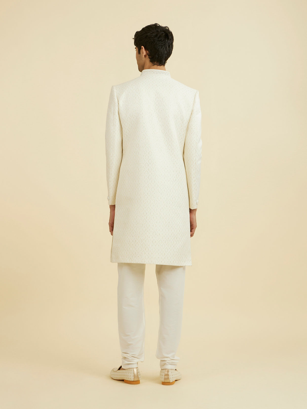 Manyavar Men Regal Cream Sherwani