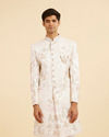 Lavish Cream Art Silk Sherwani