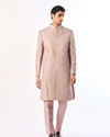 Manyavar Men Lilac Silk Sherwani with Embroidery