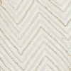 Cream Zari Embellished Self-Woven Chevron Pattern Indo Western Set