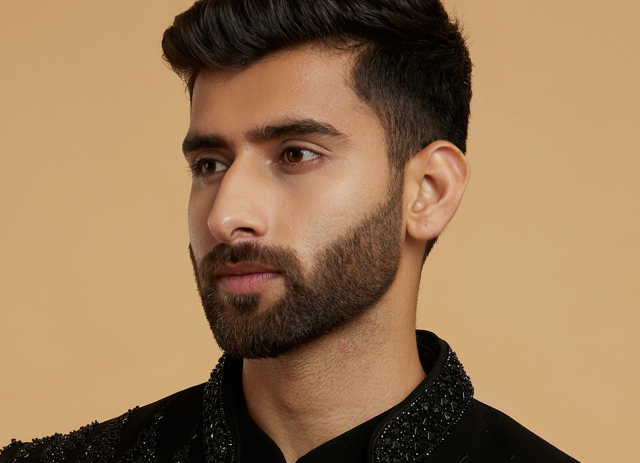 Twamev Men Black Majesty Indo Western