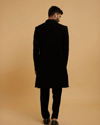 Twamev Men Black Majesty Indo Western