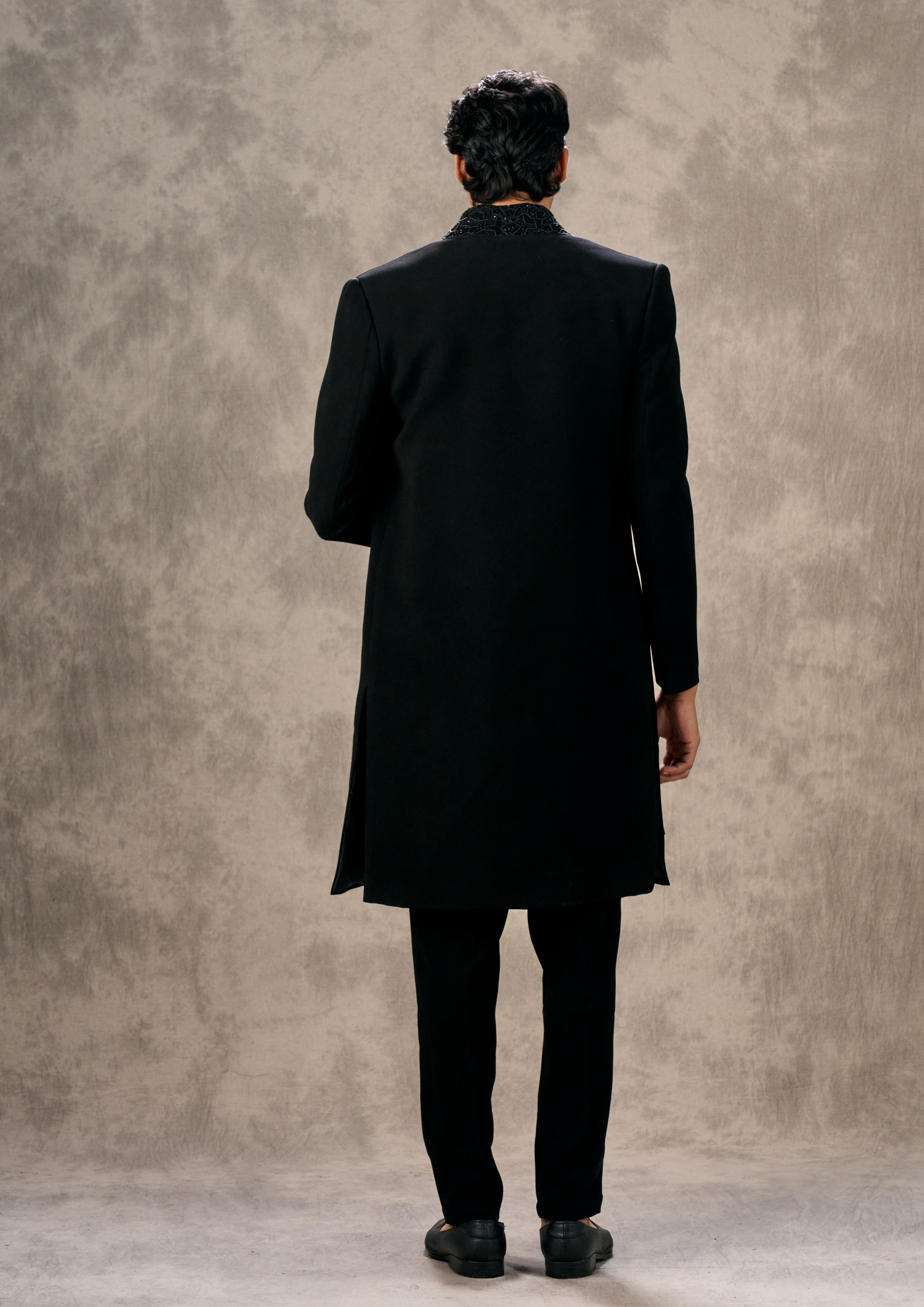 Twamev Men Black Majestic Radiance Indo Western