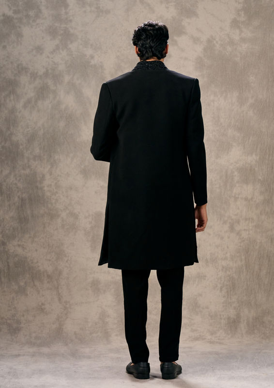 Twamev Men Black Majestic Radiance Indo Western