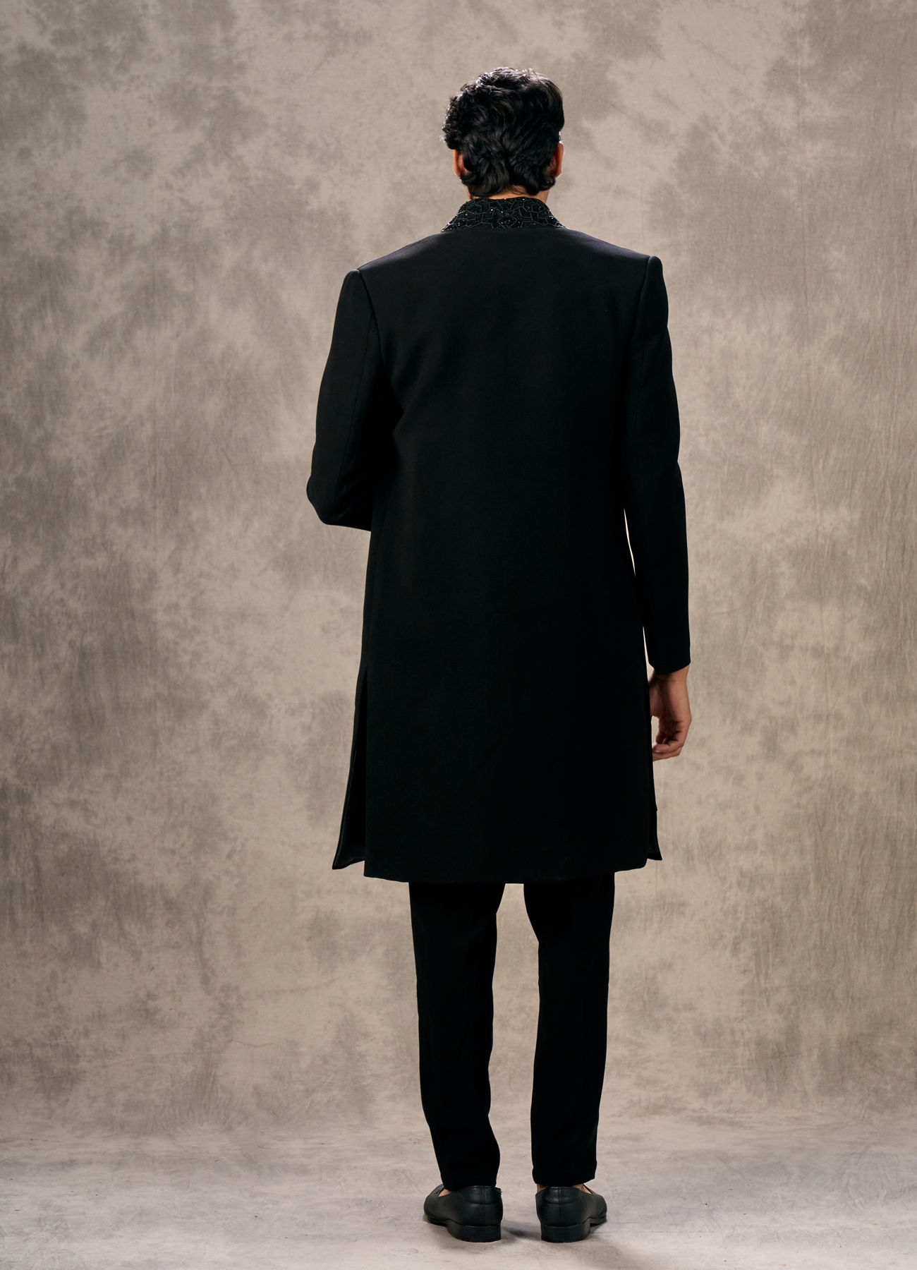 Twamev Men Black Majestic Radiance Indo Western