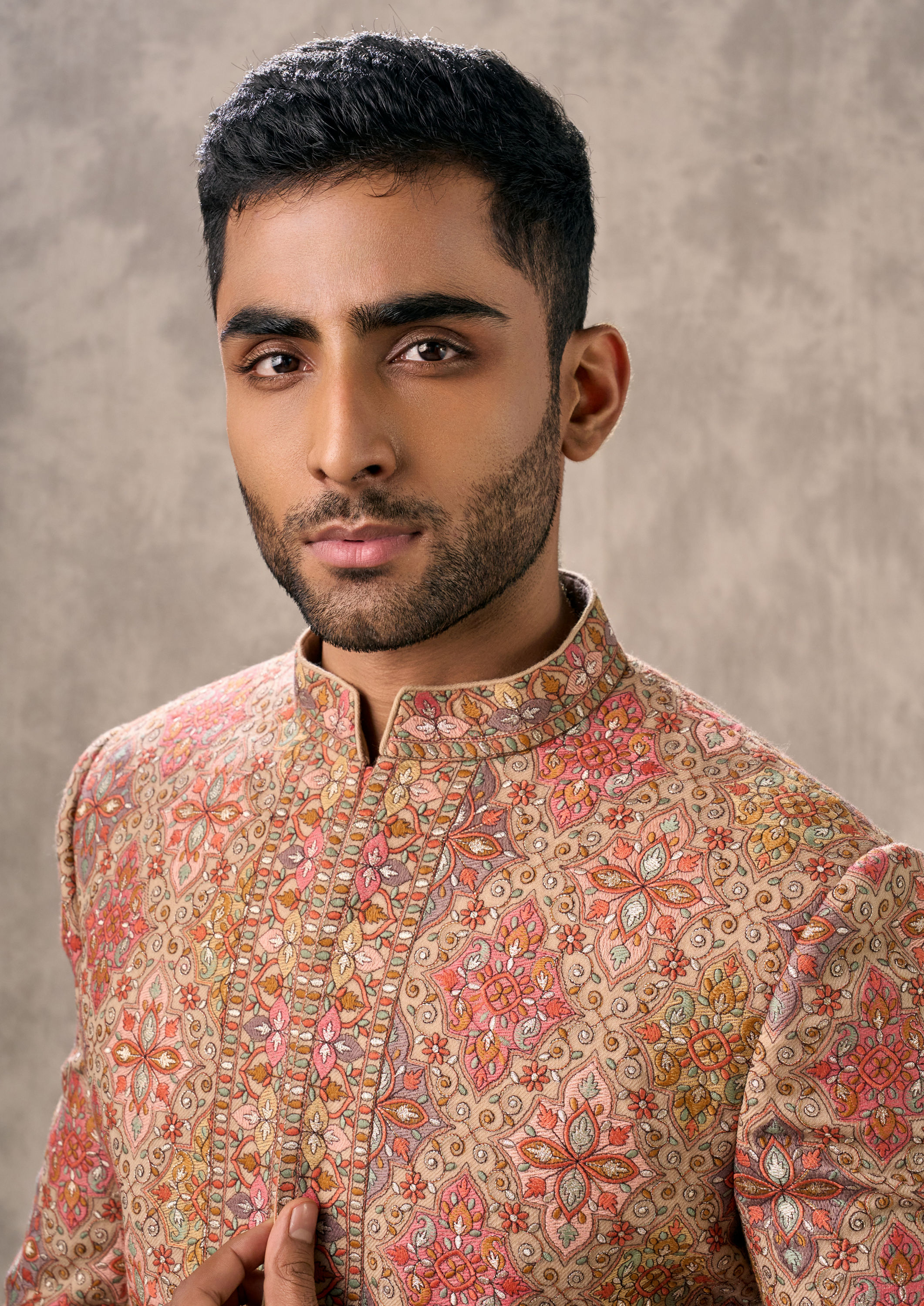 Twamev Men Fawn Royal Elegance Indo Western