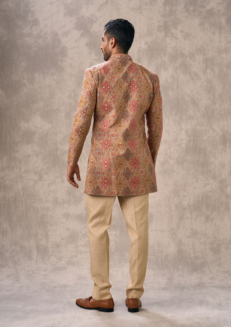 Twamev Men Fawn Royal Elegance Indo Western
