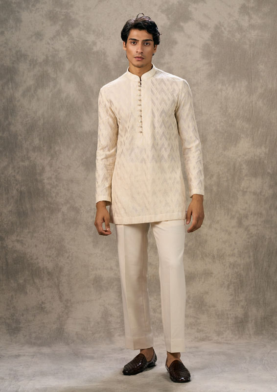 Twamev Men Elegant Cream Indo Western