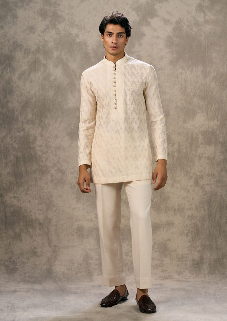 Twamev Men Elegant Cream Indo Western