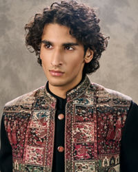 Twamev Men Radiant Black Indo Western