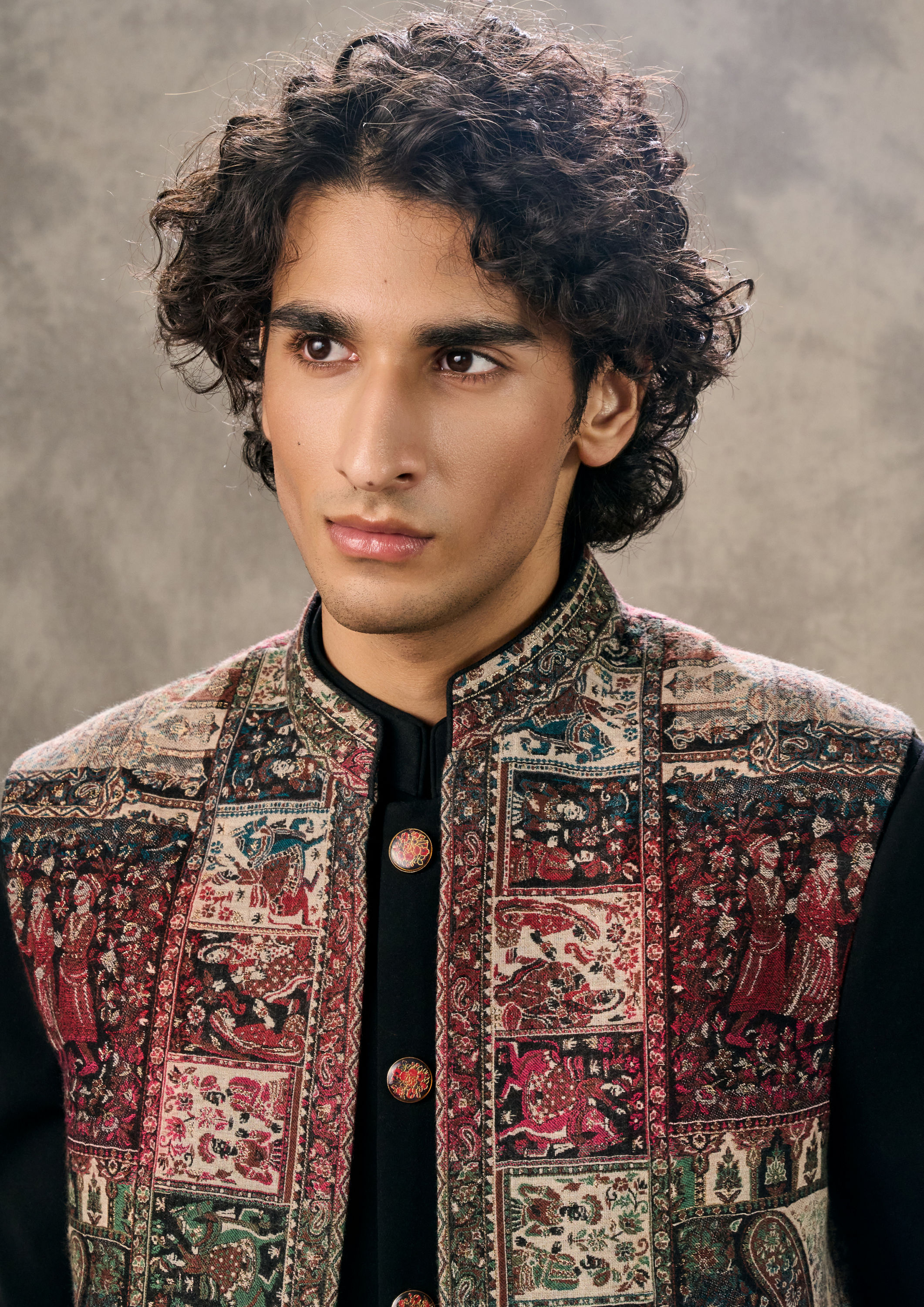 Twamev Men Radiant Black Indo Western