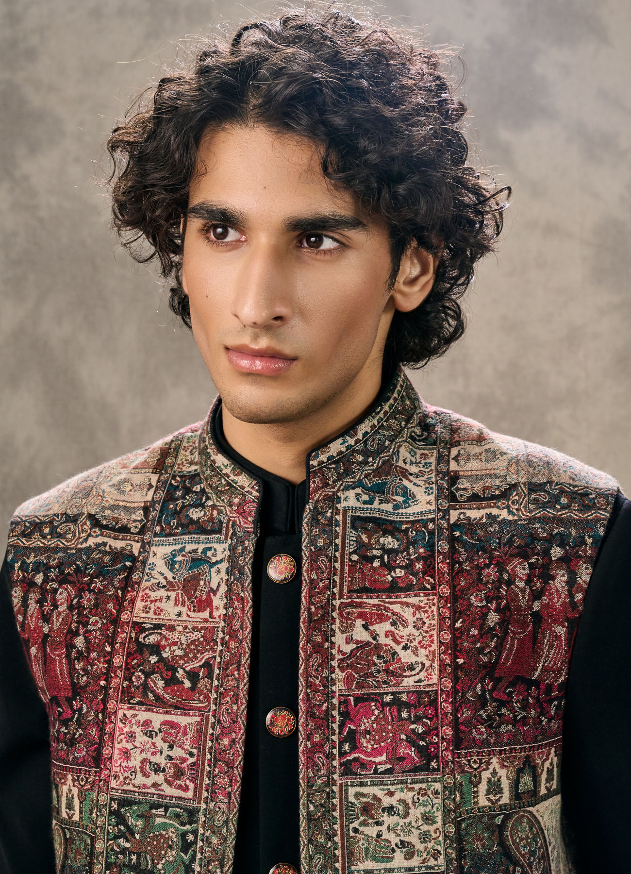 Twamev Men Radiant Black Indo Western