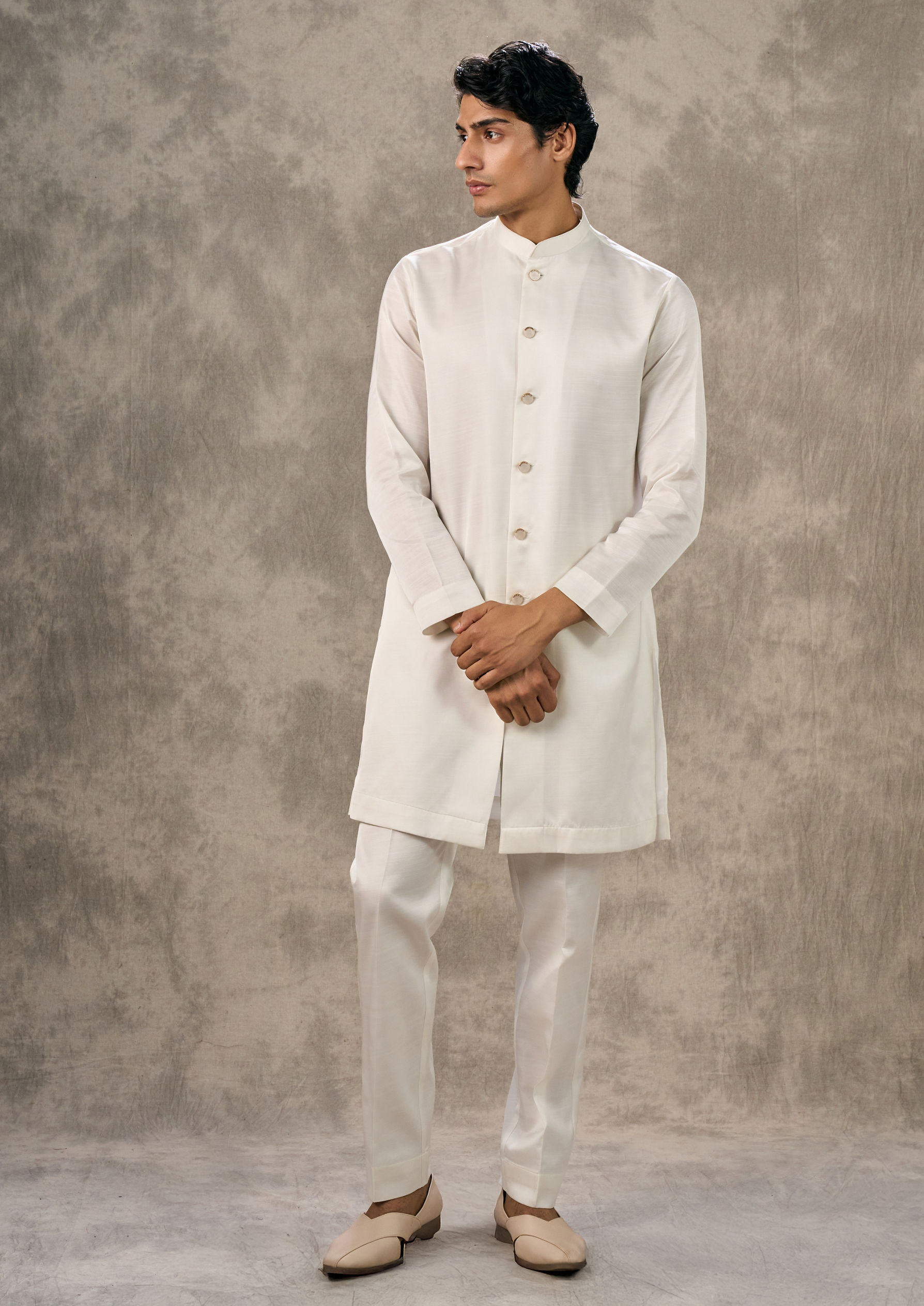 Twamev Men Cream Opulence Indo Western