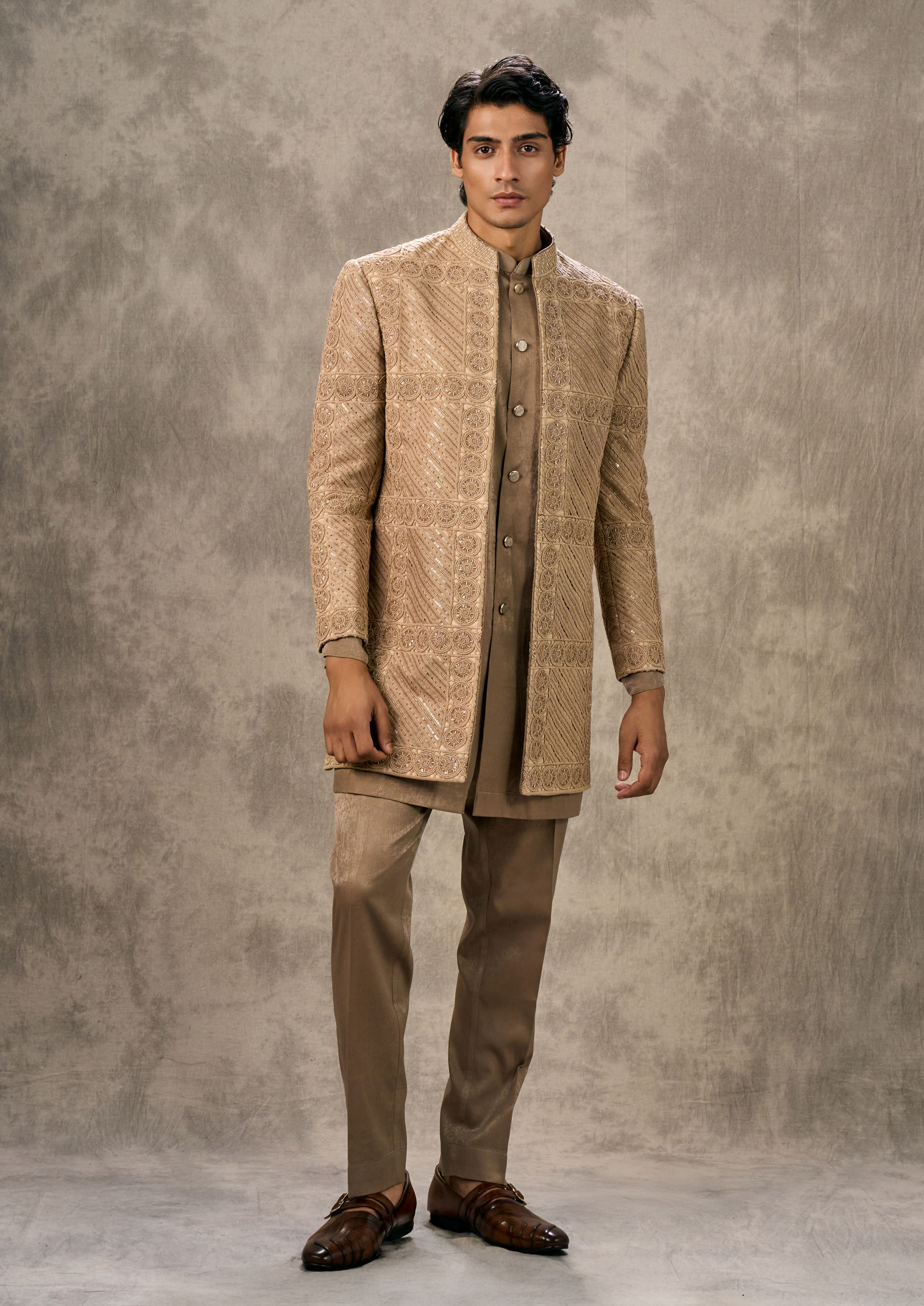 Twamev Men Fawn Festive Finesse Indo Western