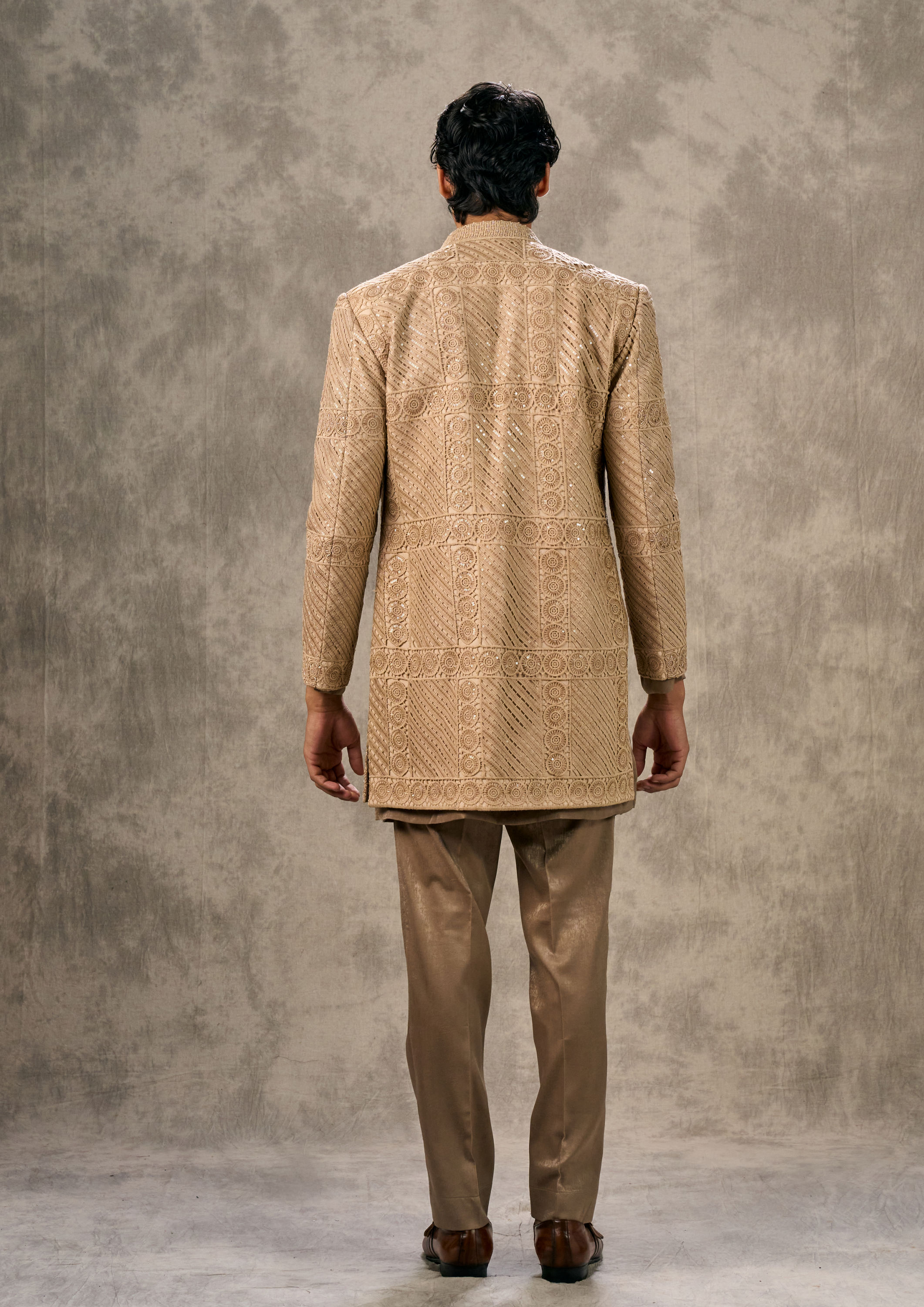 Twamev Men Fawn Festive Finesse Indo Western