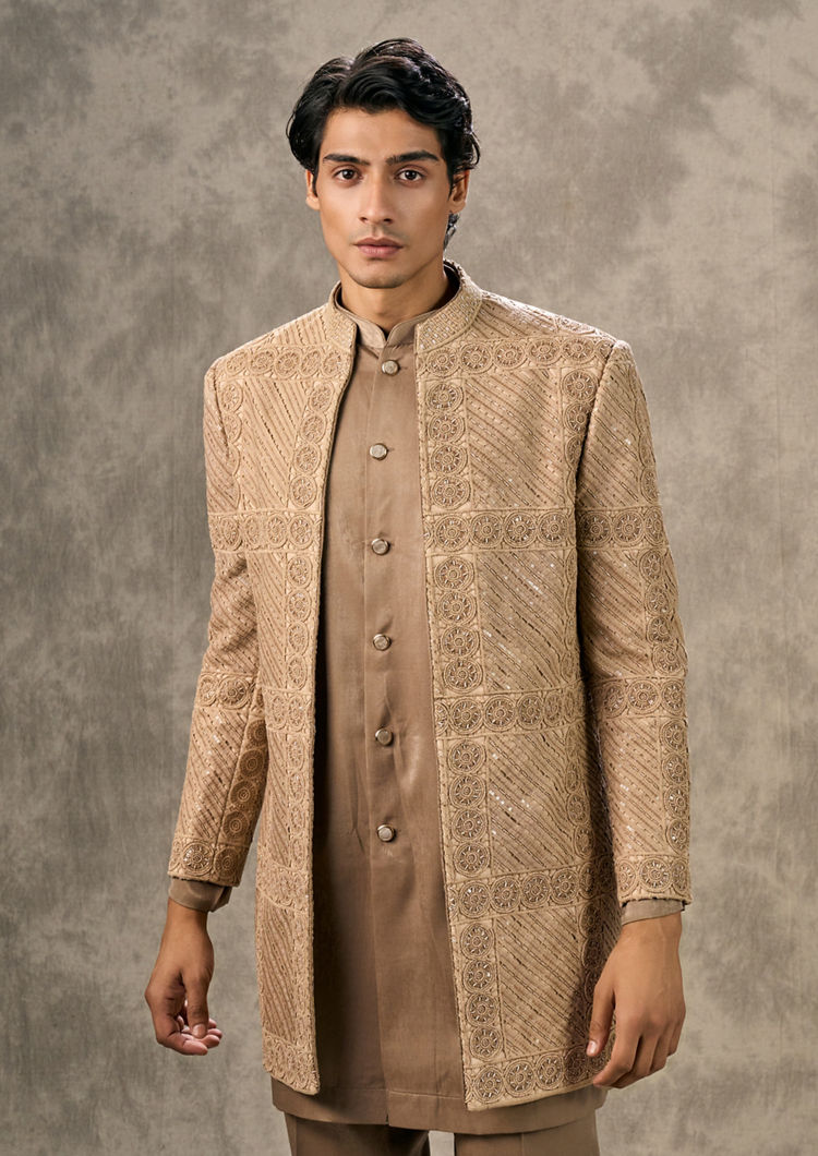 Twamev Men Fawn Festive Finesse Indo Western