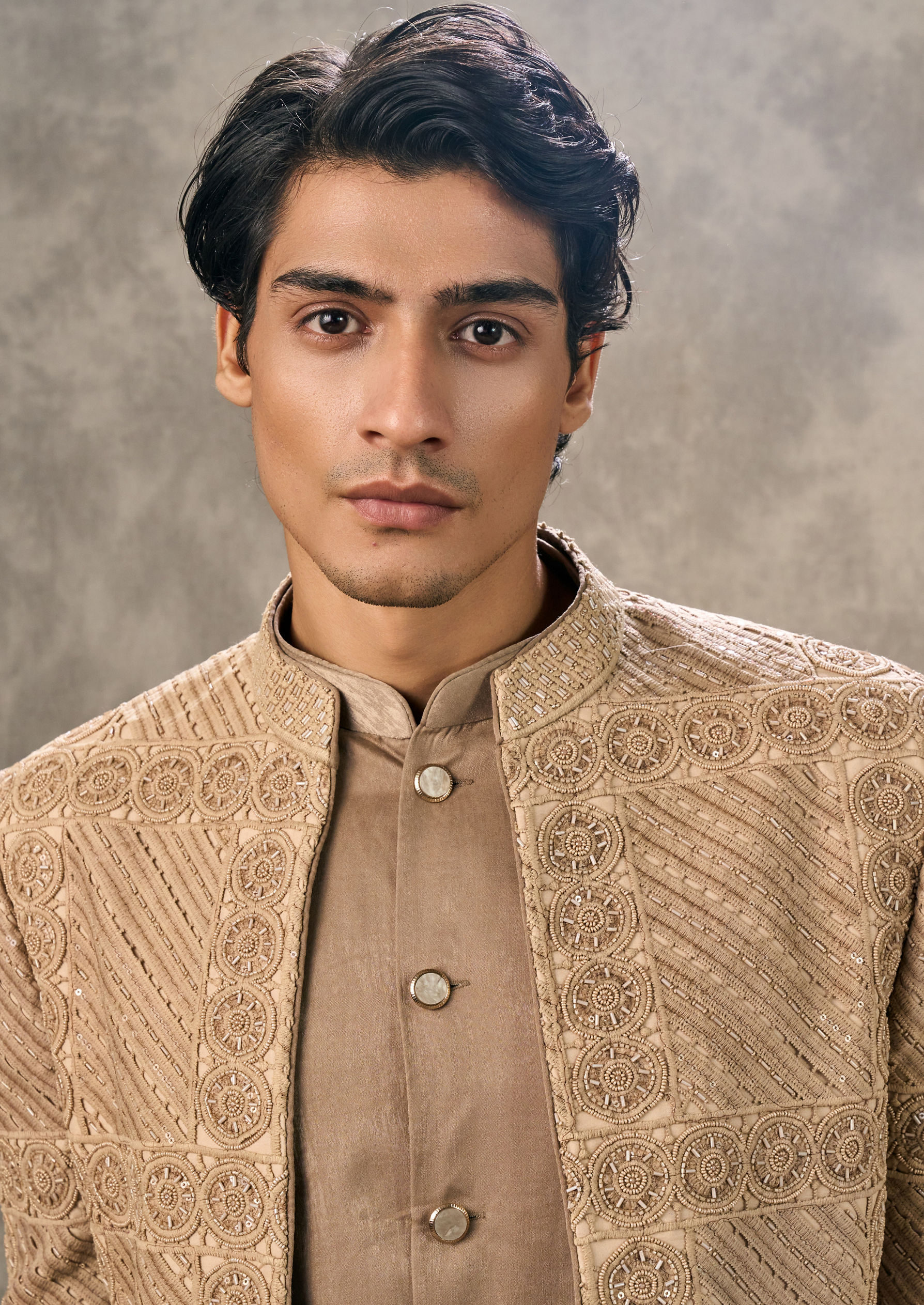 Twamev Men Fawn Festive Finesse Indo Western