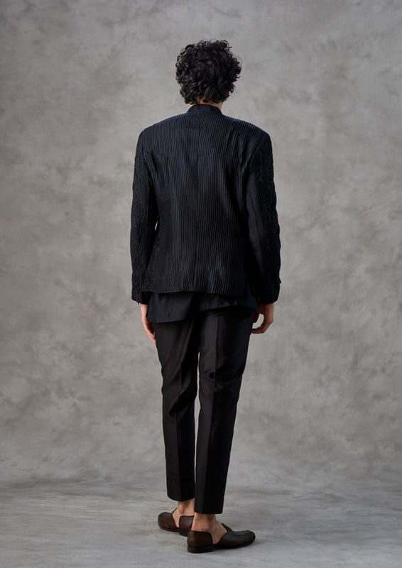 Twamev Men Black Elegance Indo Western