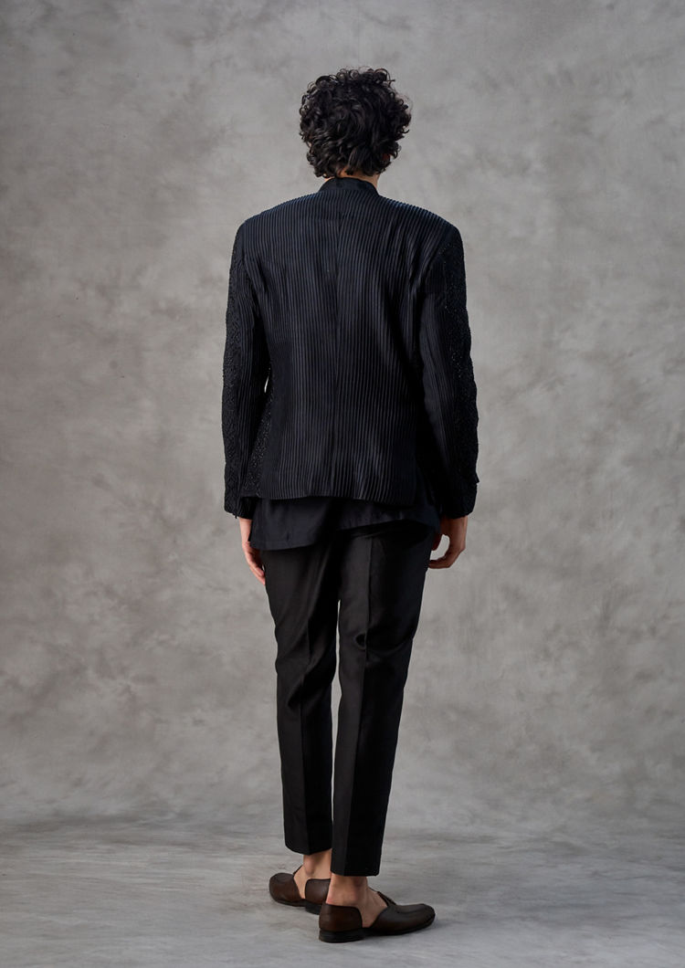 Twamev Men Black Elegance Indo Western