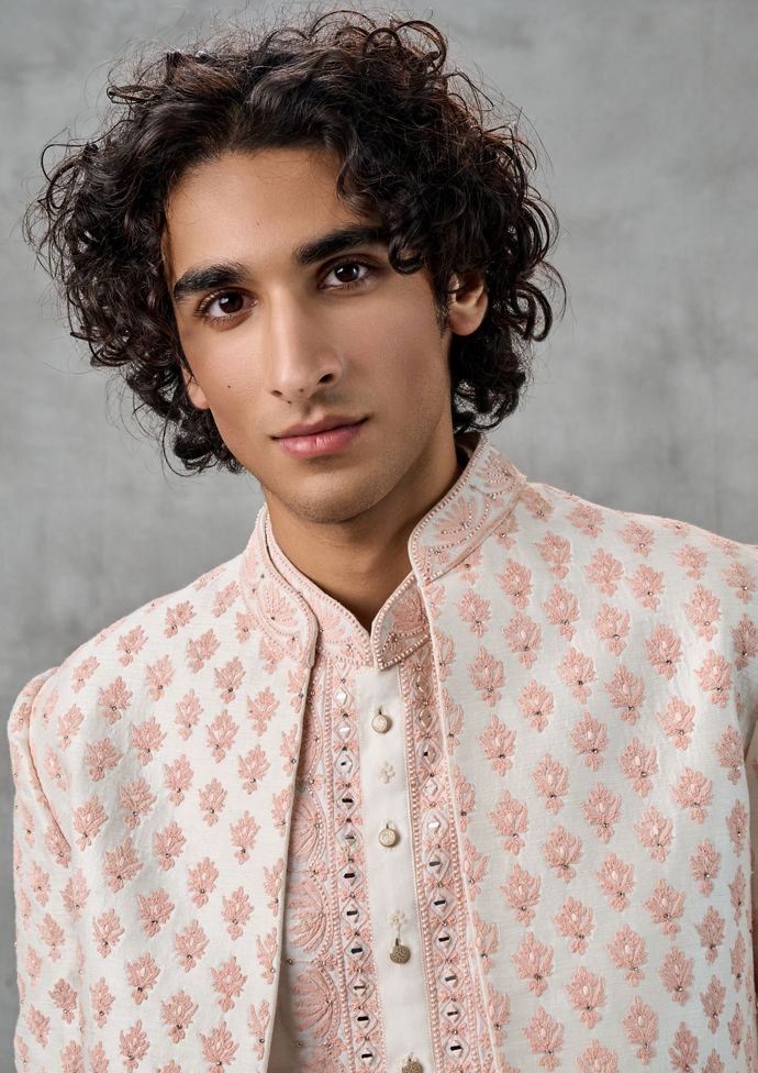 Twamev Men Sublime Cream Elegance Indo Western