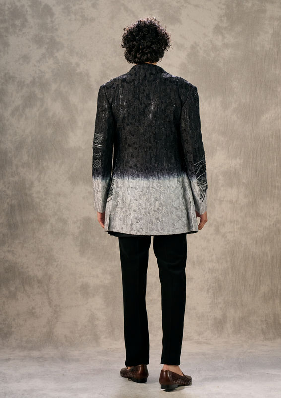 Twamev Men Black Elegance Indo Western