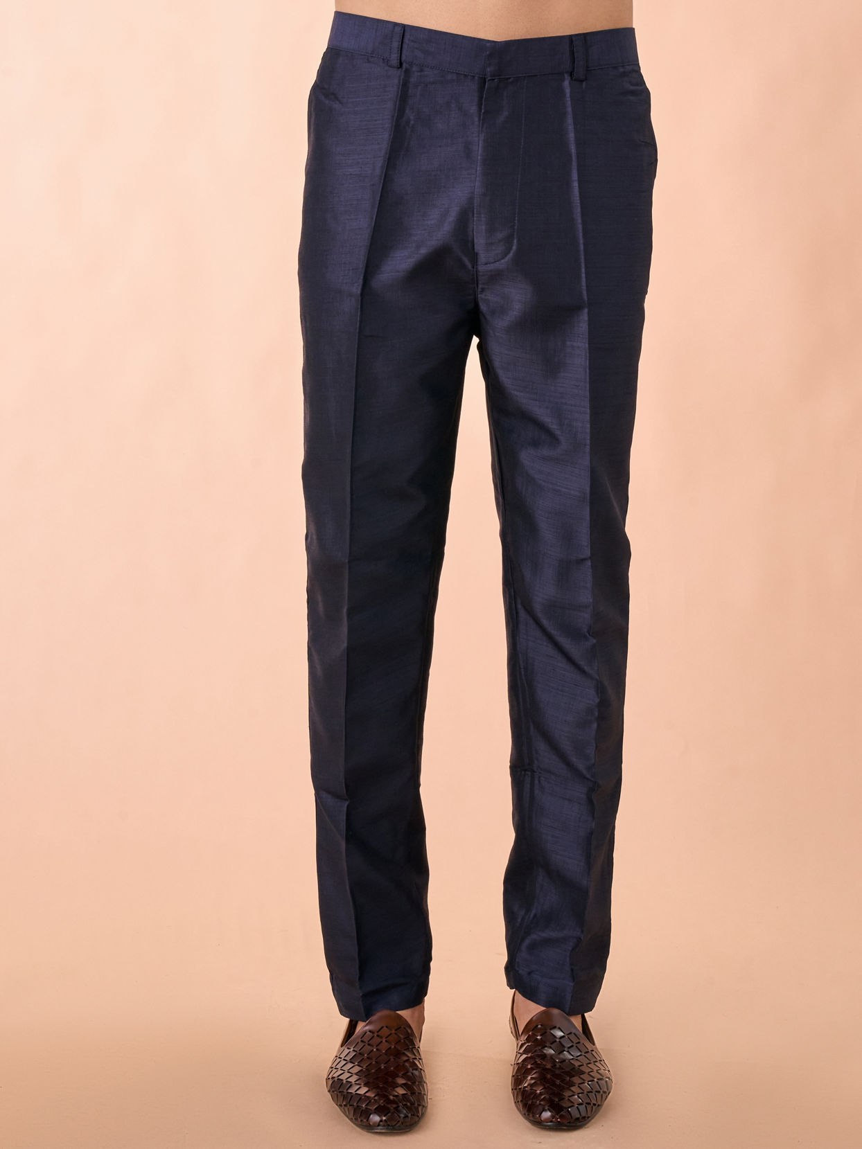 Manyavar Men Regal Blue Kurta Jacket Set