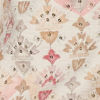 Pink Blended Viscose Kurta Jacket Set with Print