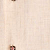 Beige Cotton Kurta Jacket Set with Floral Printed