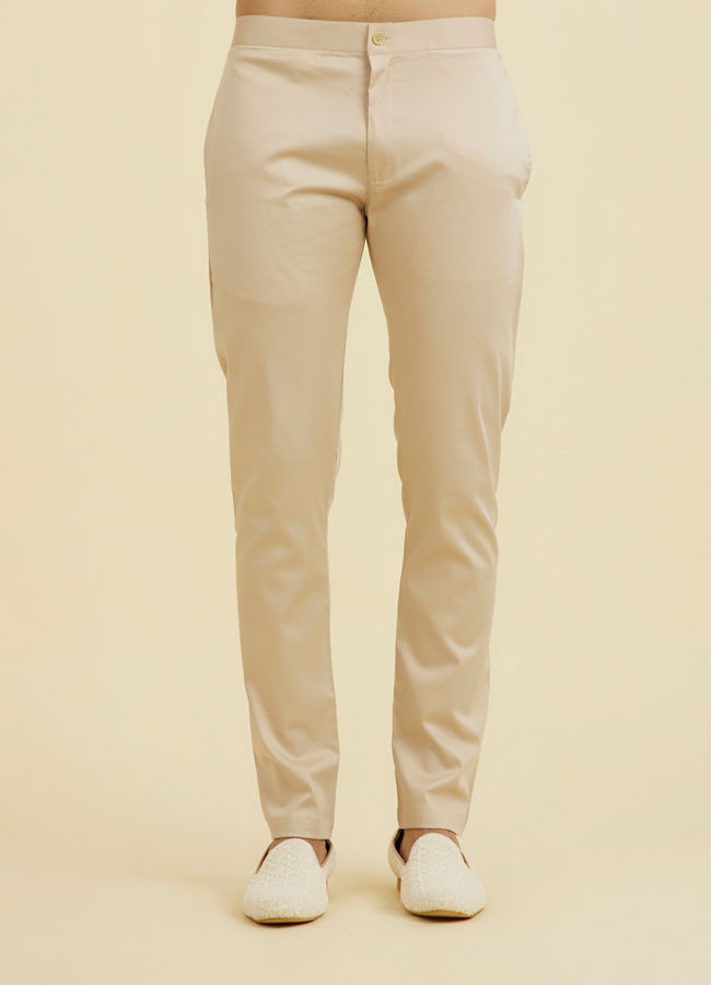 Manyavar Men Dusty Pink Kurta Jacket Set