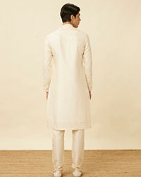 Twamev Men Opulent Cream Kurta Set