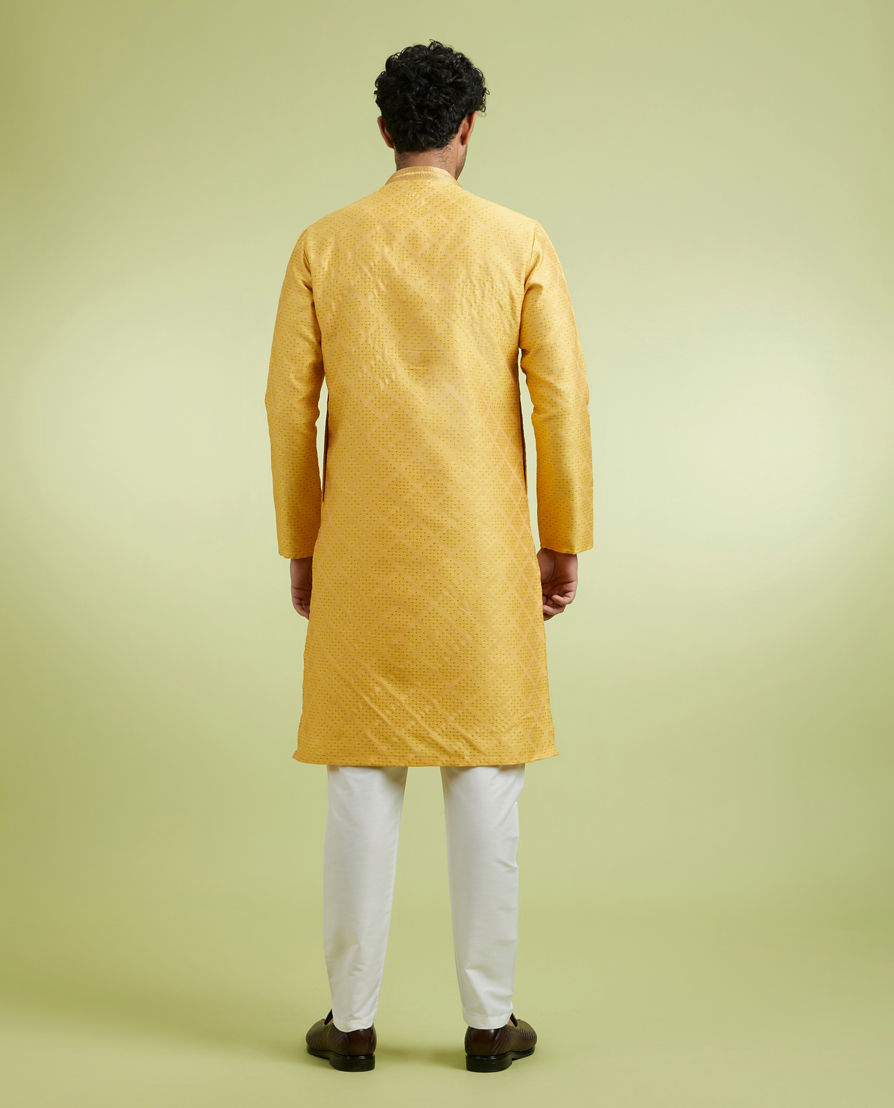 Diwas Men Mustard Yellow Radiance Kurta Pajama